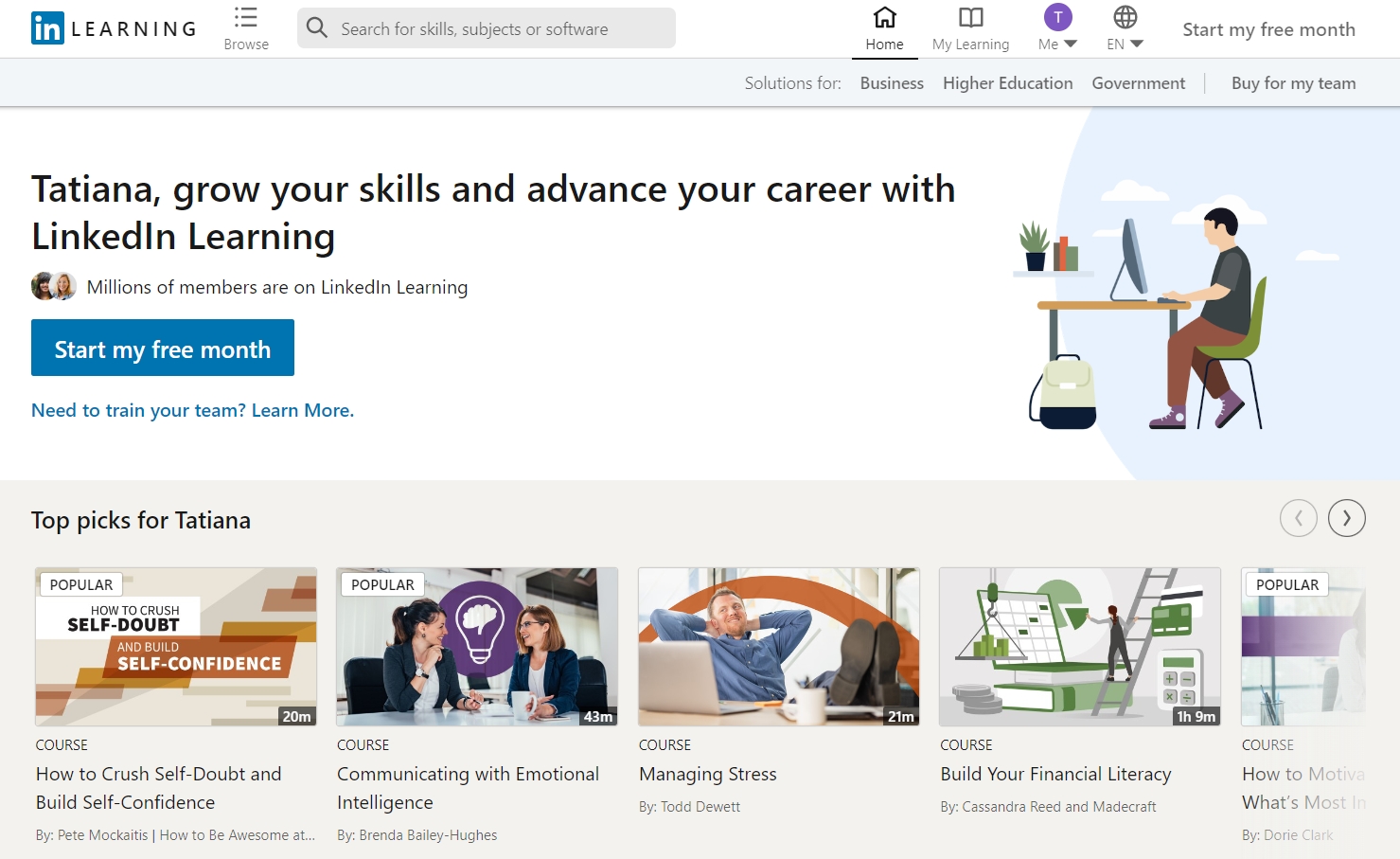 Certifikát z LinkedIn Learning sa dá vložiť do osobného profilu