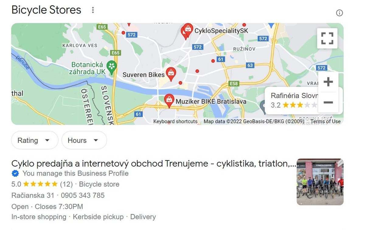 Google Local Pack je prvá vec, ktorá sa zákazníkovi zobrazí